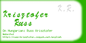 krisztofer russ business card